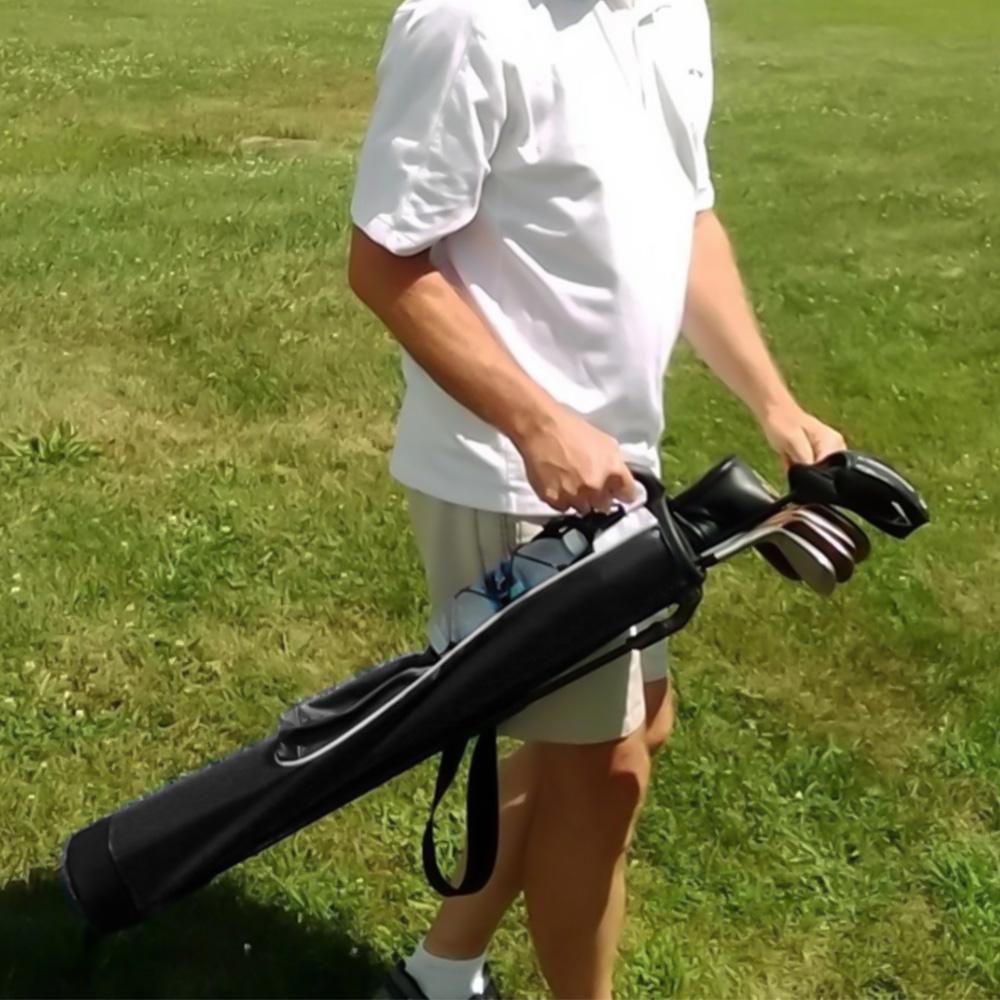 Lightweight Golf Stand Bag Portable Carry Bag for Driving Range - Black