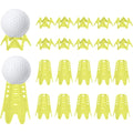Plastic Golf Tees Golf Simulator Tees for Home Outdoor Indoor Golf Tees Simulator Practice Training - Yellow