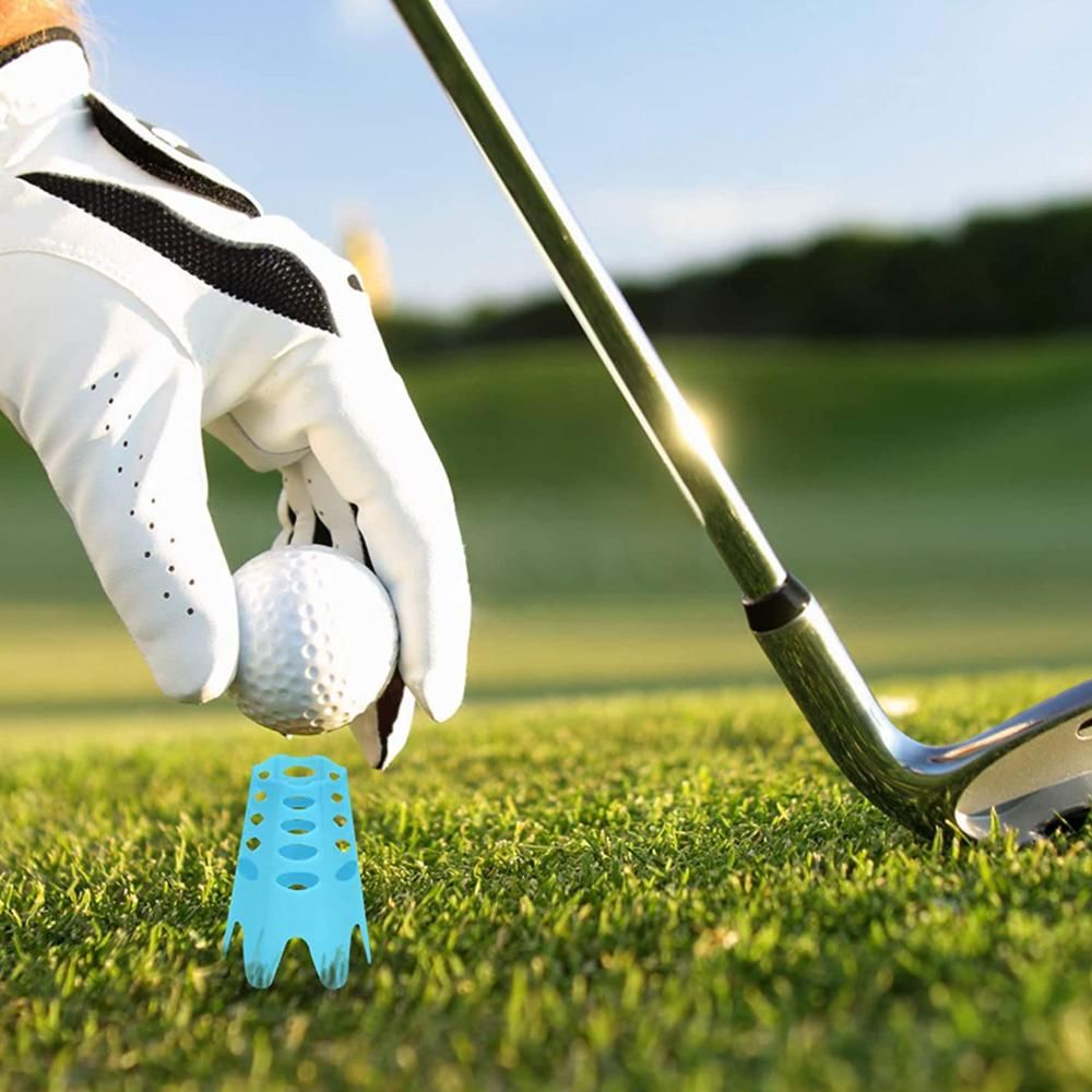 Plastic Golf Tees Golf Simulator Tees for Home Outdoor Indoor Golf Tees Simulator Practice Training - Blue