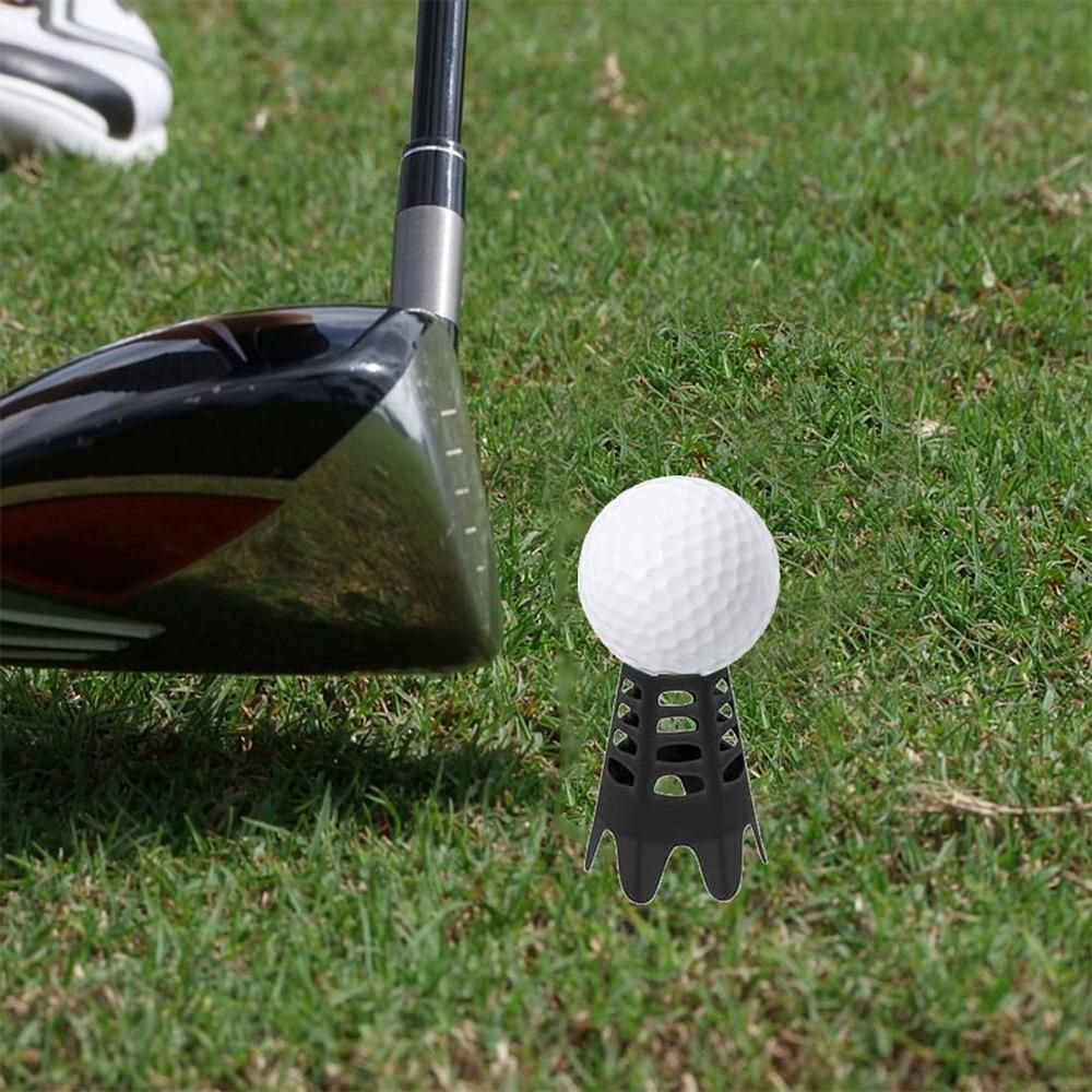 Plastic Golf Tees Golf Simulator Tees for Home Outdoor Indoor Golf Tees Simulator Practice Training - Black