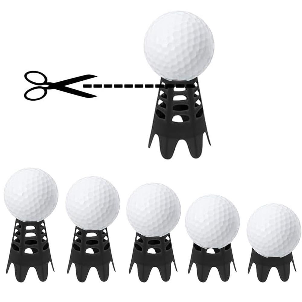 Plastic Golf Tees Golf Simulator Tees for Home Outdoor Indoor Golf Tees Simulator Practice Training - Black