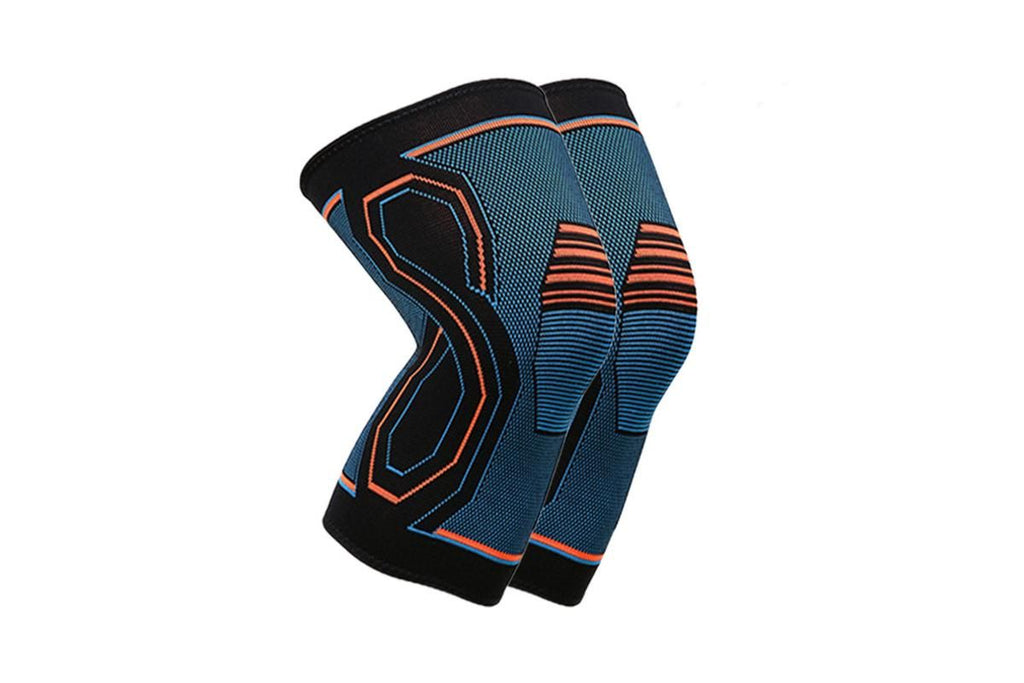 2-Pack Knitted Knee Support Sleeve Leg Brace for Gym Sports Running(XL)