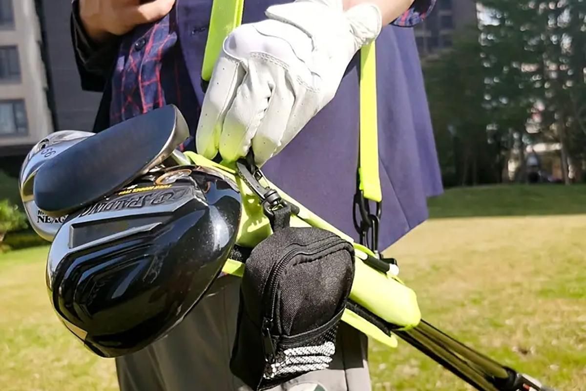 Portable Golf Club Bag With Adjustable Strap Golf Accessories -Green
