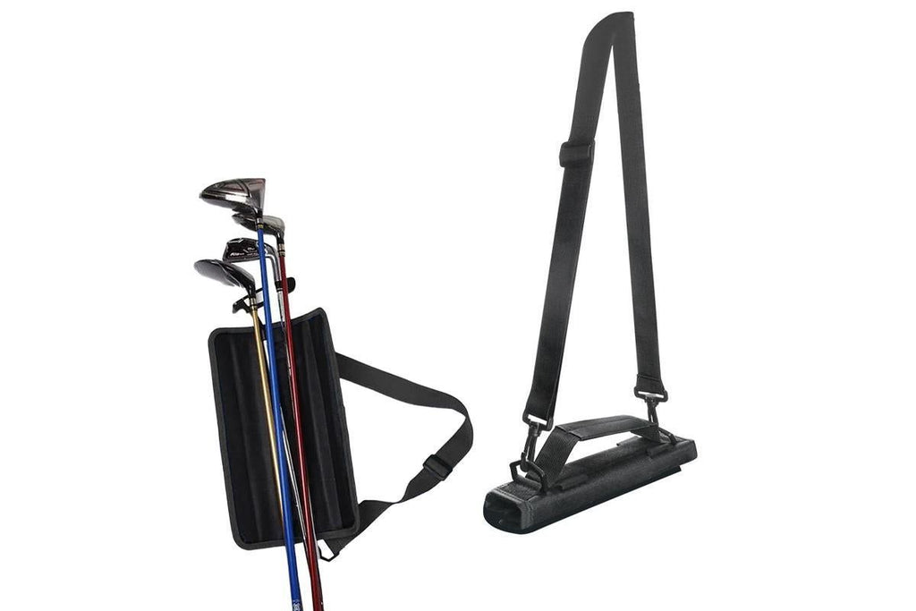 Portable Golf Club Bag With Adjustable Strap Golf Accessories -Black