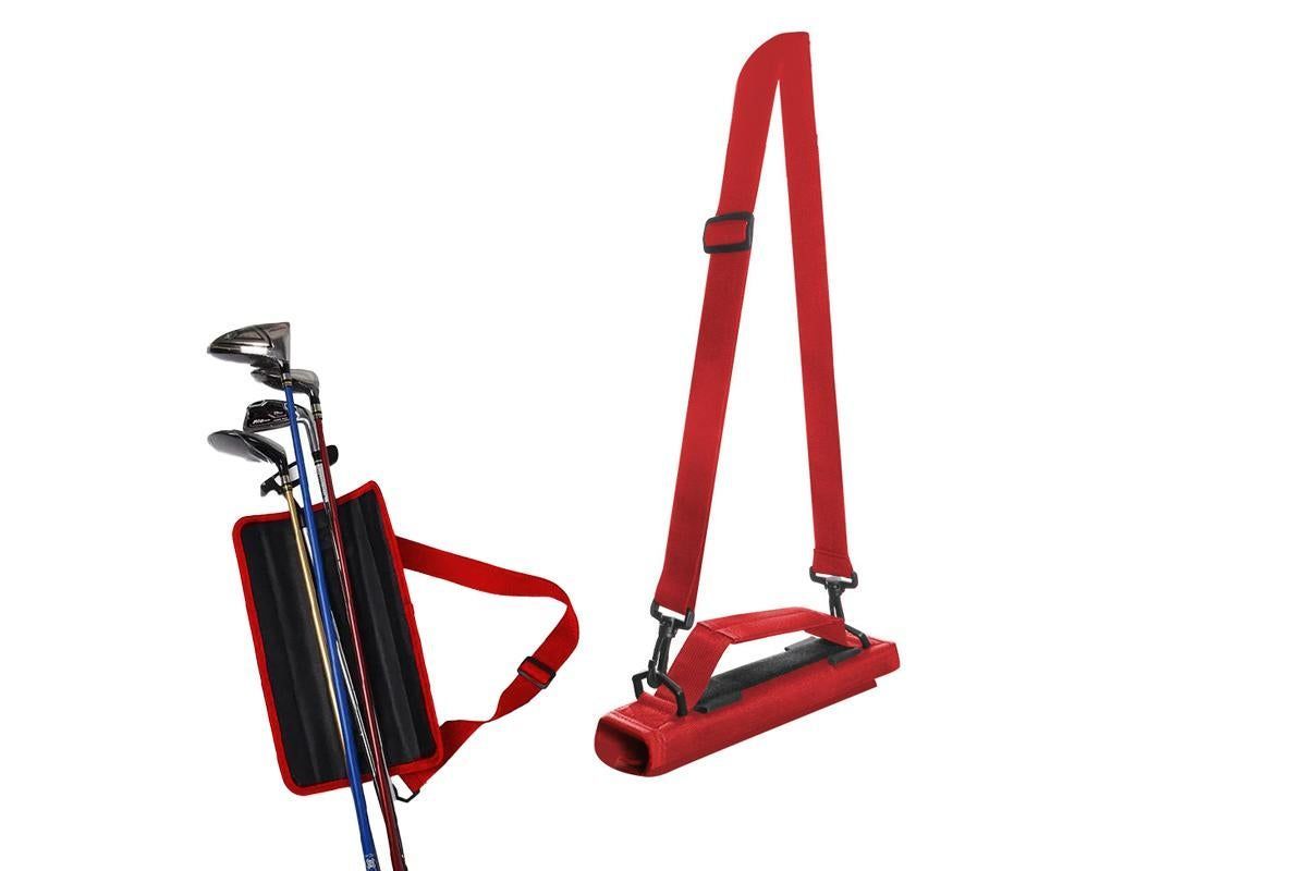 Portable Golf Club Bag With Adjustable Strap Golf Accessories -Black