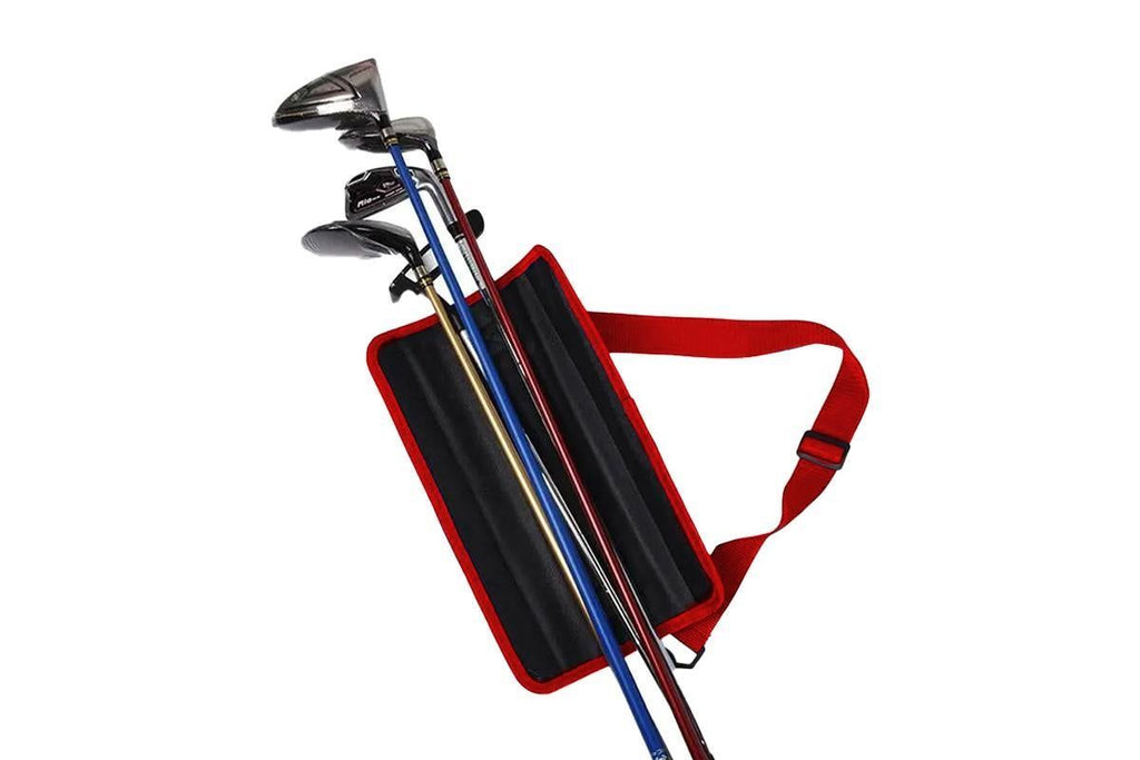 Portable Golf Club Bag With Adjustable Strap Golf Accessories -Red