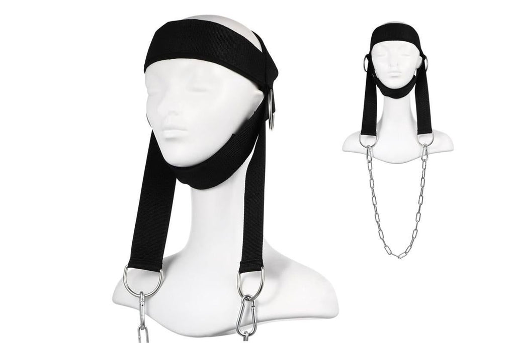 Weight Lifting Head Neck Harness Gym Workout Exercise Training Strap Belt