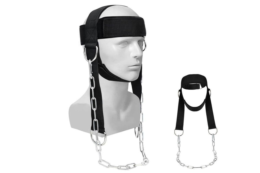 Weight Lifting Head Neck Harness Gym Workout Exercise Training Strap Belt