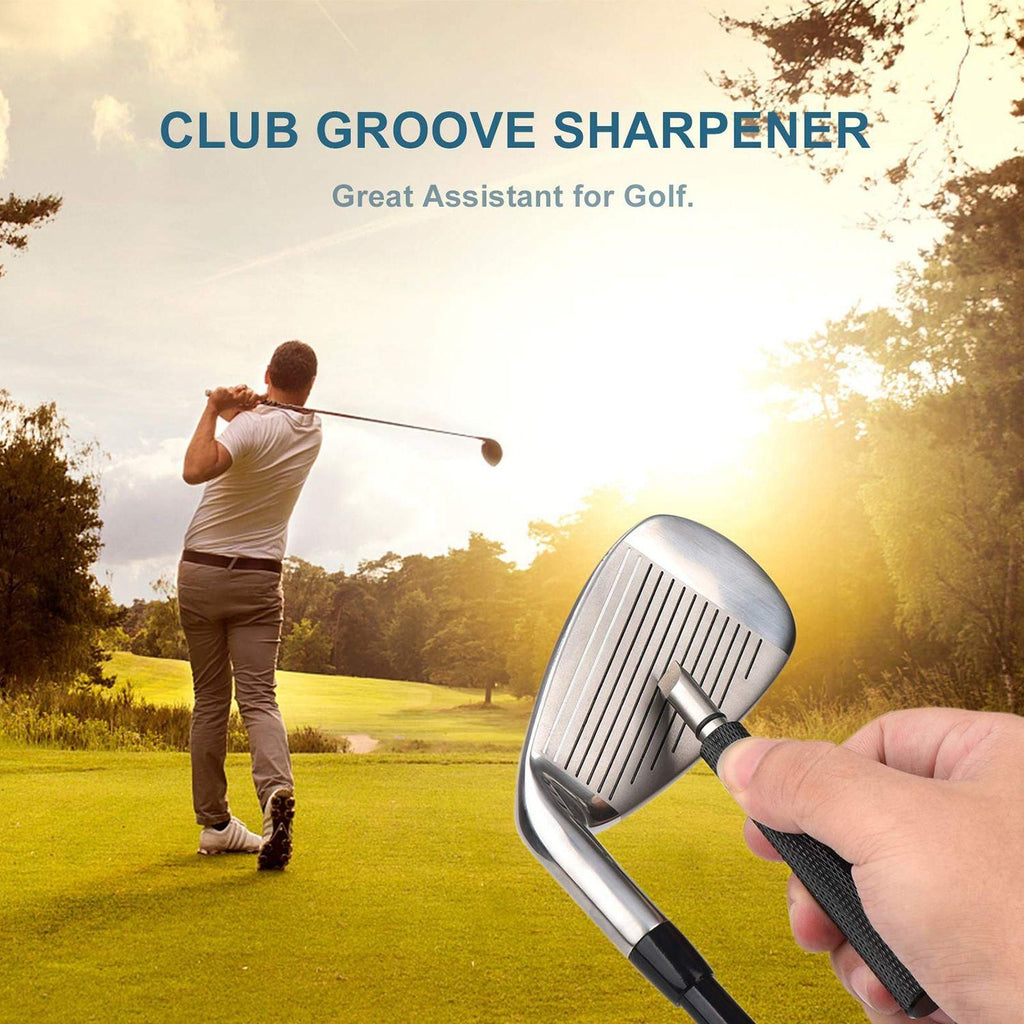 Golf Club Groove Cleaning Tool Wedge and Iron Groove Sharpener Golf Accessory - Blue