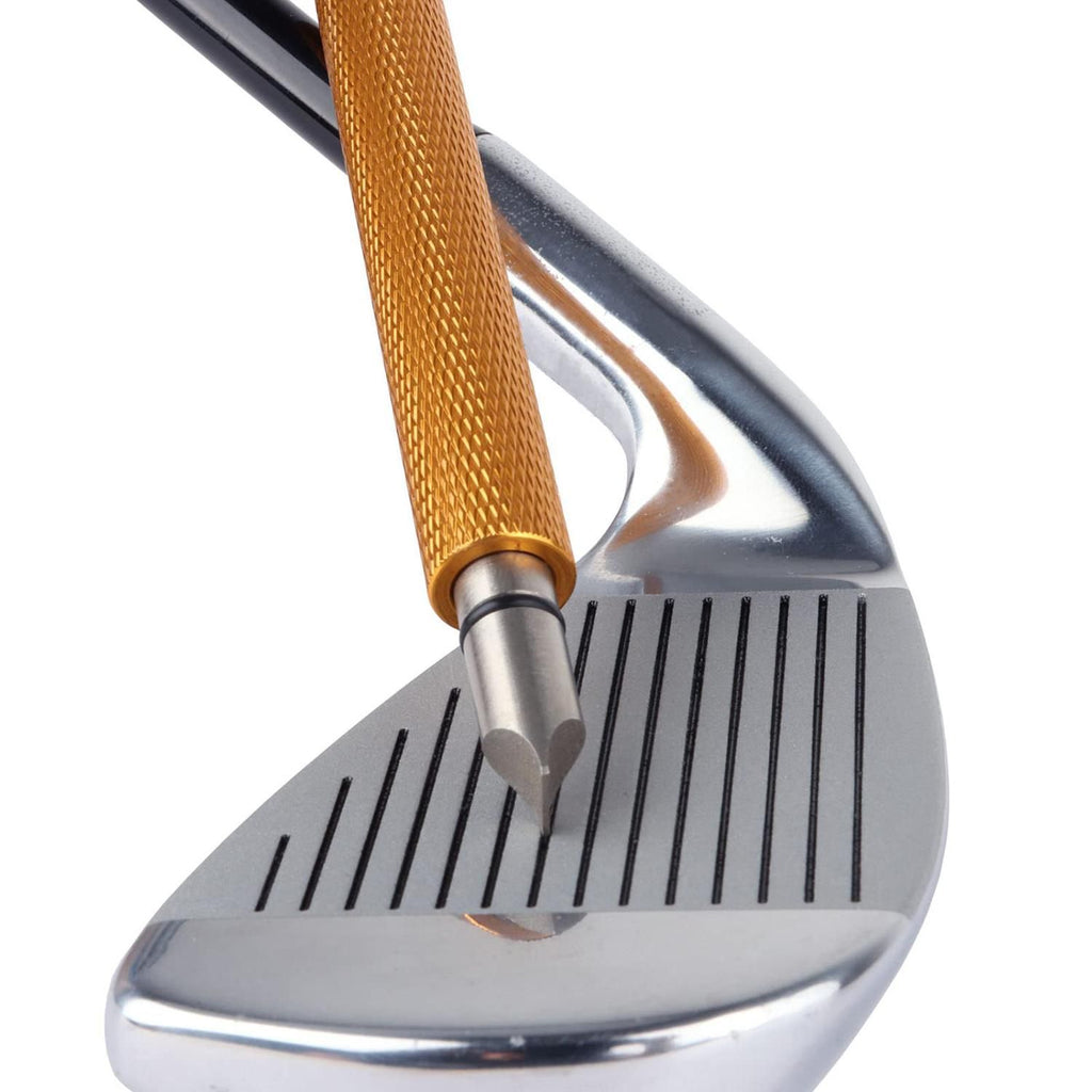 Golf Club Groove Cleaning Tool Wedge and Iron Groove Sharpener Golf Accessory - Blue