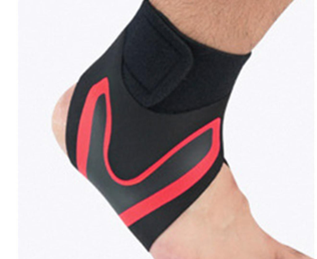 A Pair of Sports Ankle Sleeve Compression Anti-sprain Protection Socks Outdoor Sports Climbing Equipment-Red XL