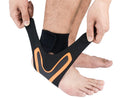 A Pair of Sports Ankle Sleeve Compression Anti-sprain Protection Socks Outdoor Sports Climbing Equipment-Orange M