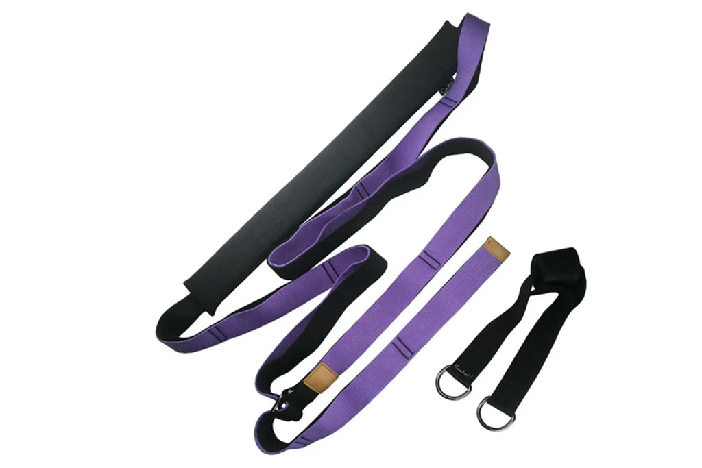 Dance Lower Waist Exerciser Exercise Leg Press Stretch Stretching Equipment Yoga Training with Yoga Aids-Purple