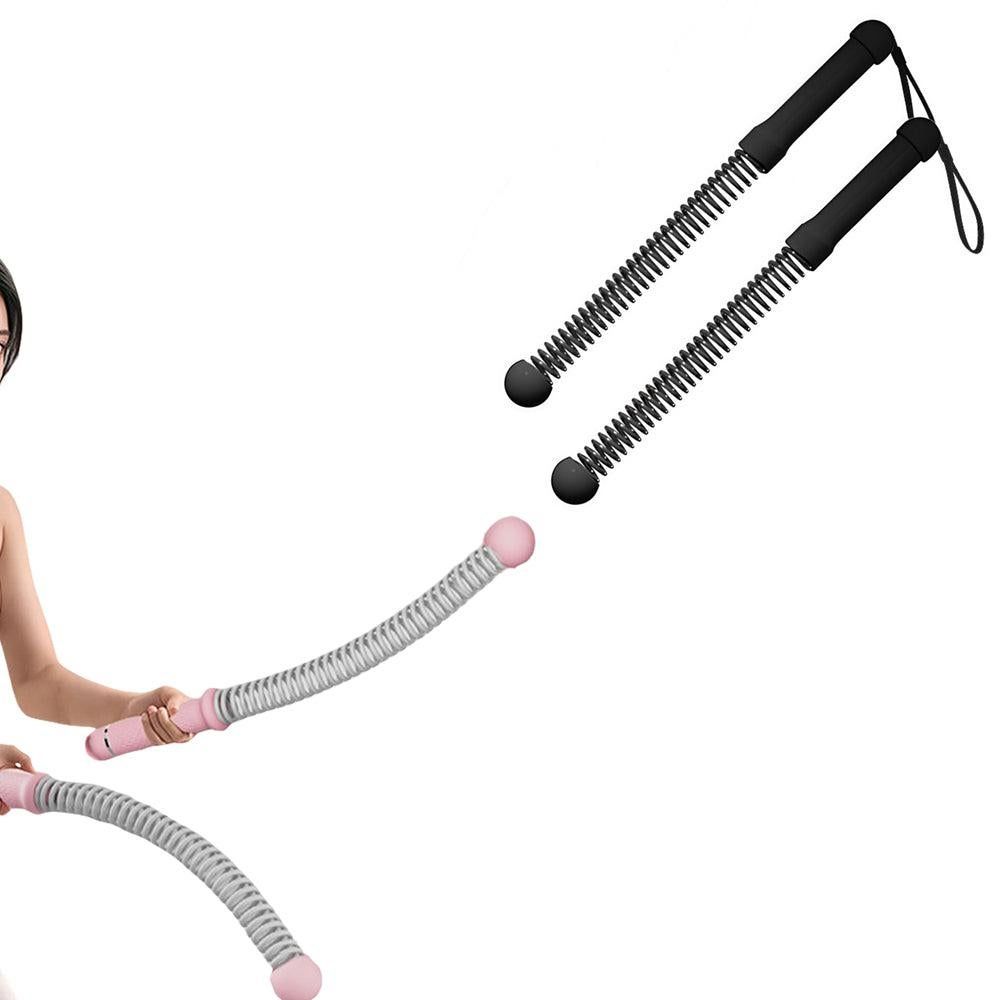 Cordless Ropeless Battle Rope Set for Home Gym Fitness - Pink