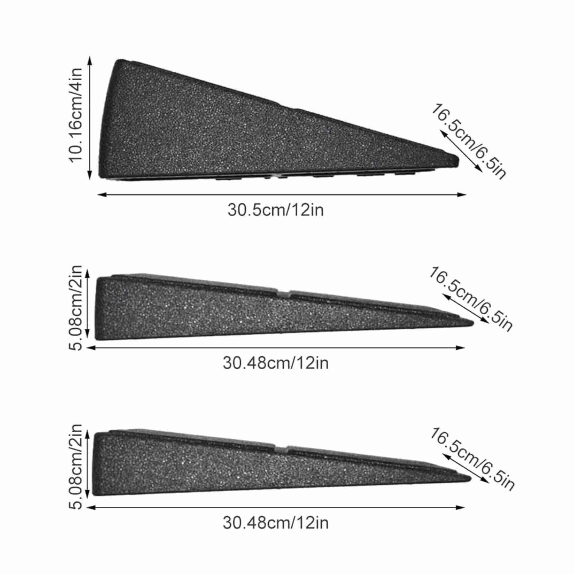 3pcs Slant Board Squat Wedge Set Calf Stretcher Yoga Block Exercise Gym Fitness