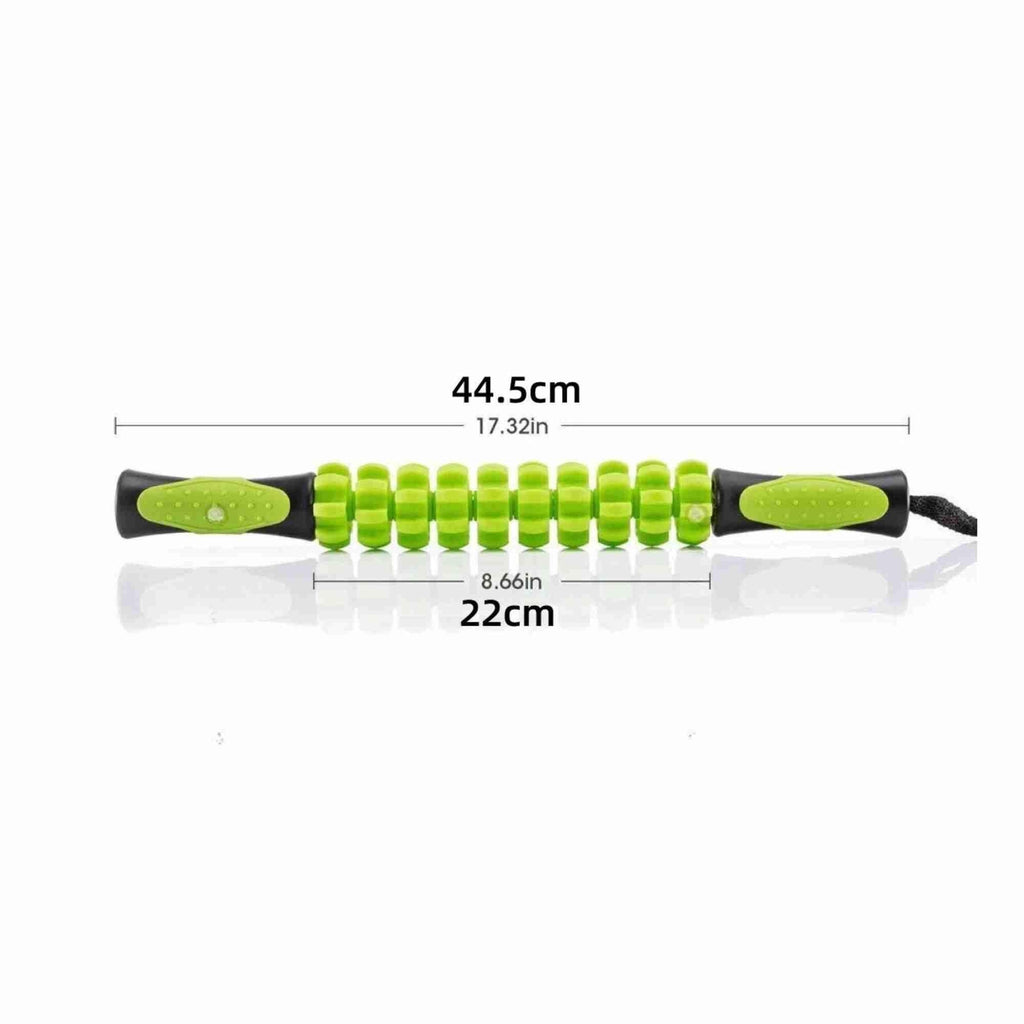 Muscle Massage Roller Stick Deep Tissue Fascia Bar support Fitness Training Gym - Orange