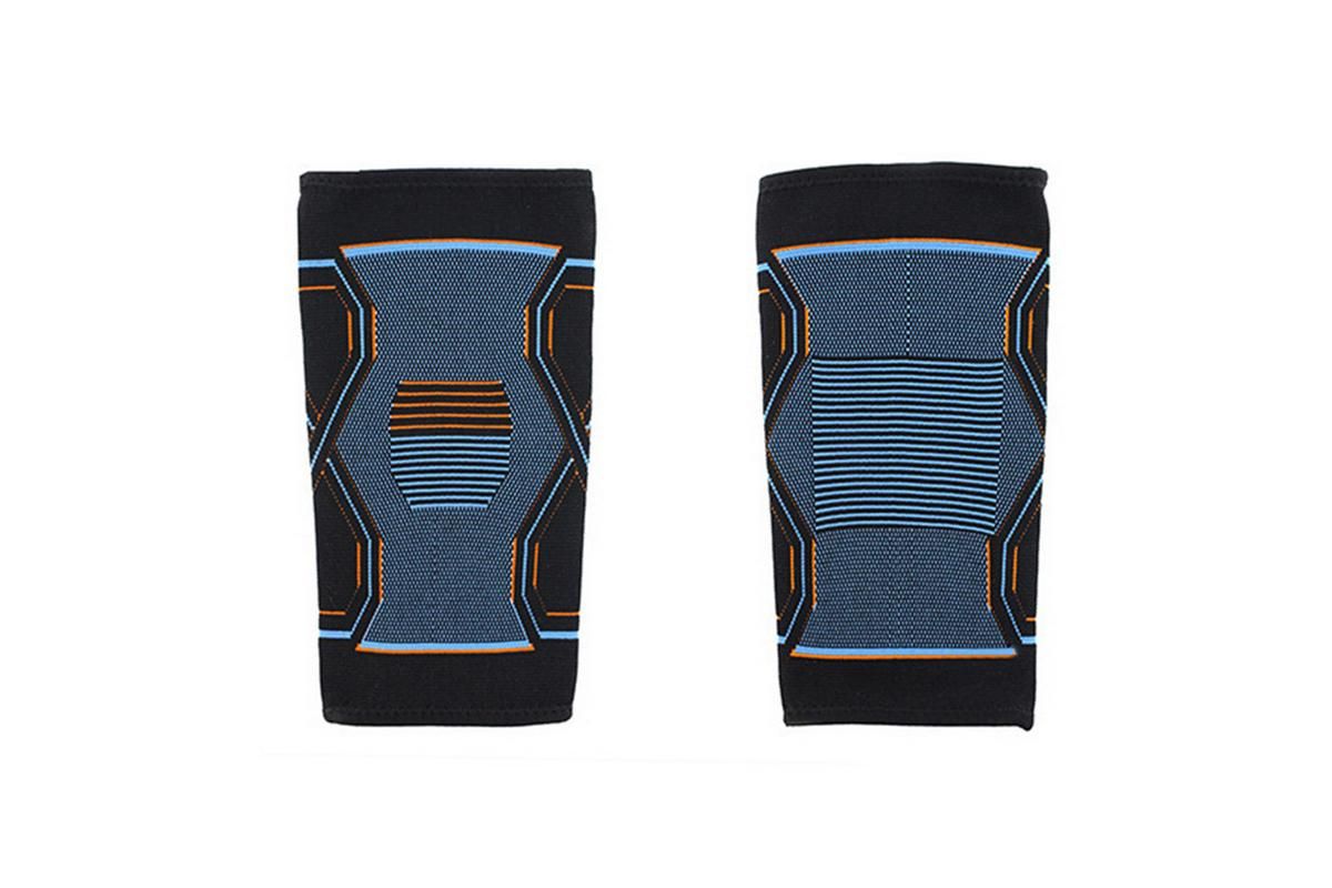 2-Pack Knitted Knee Support Sleeve Leg Brace for Gym Sports Running(M)