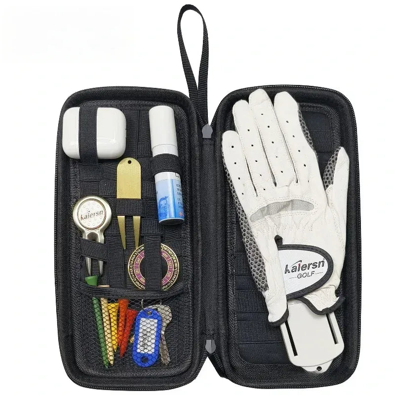 Golf Accessories Sorting Bag Glove Holder Gloves Mark Tees Fork Storage - Black