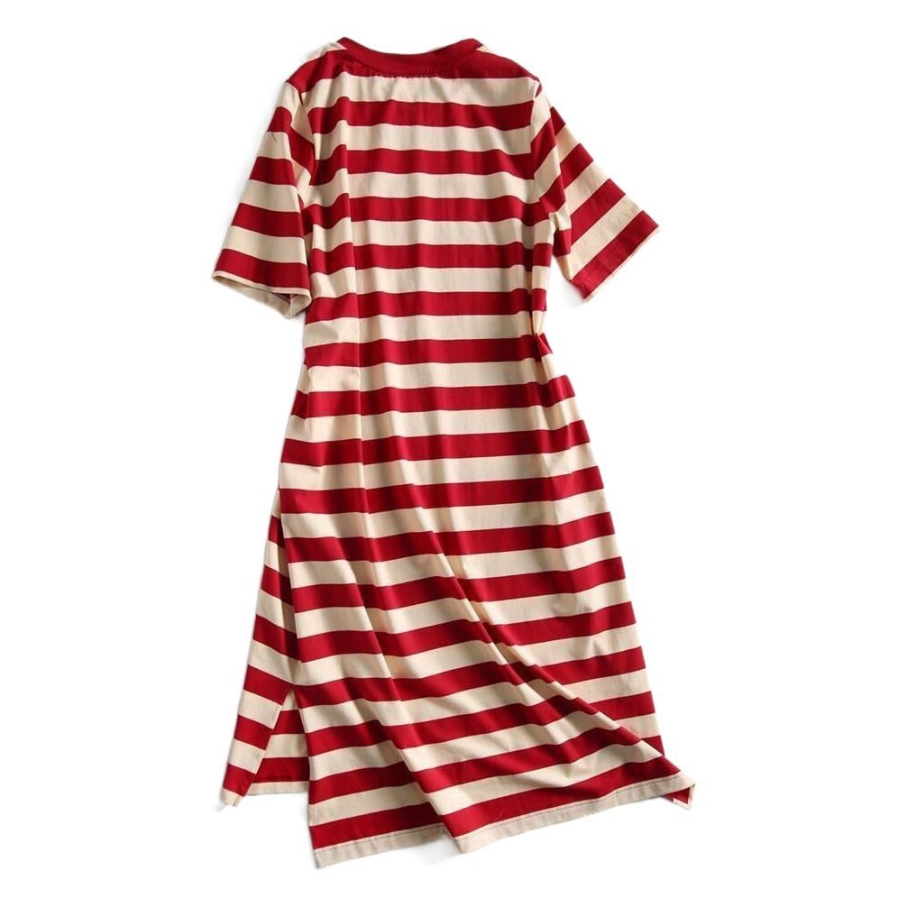 Zebina Womens Striped Short Sleeve Dress Black 3XL