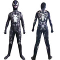 Spiderman Cosplay Costume Milk Silk One Piece Suit Black and White venom 180
