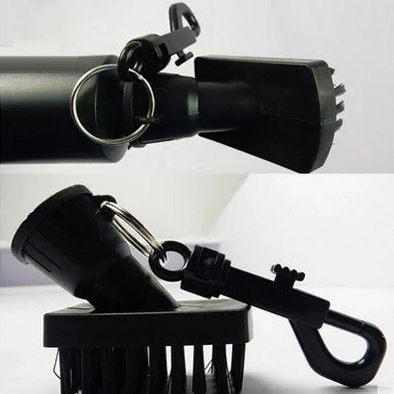 1PC Golf Club Cleaning Brush Reel Groove Cleaner With Extrusion Water Bottle