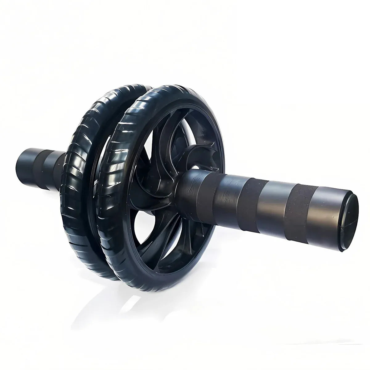 Abdominal Exercise Wheel Fitness Roller Home Workout Muscle Trainer Gym Equipment - Black