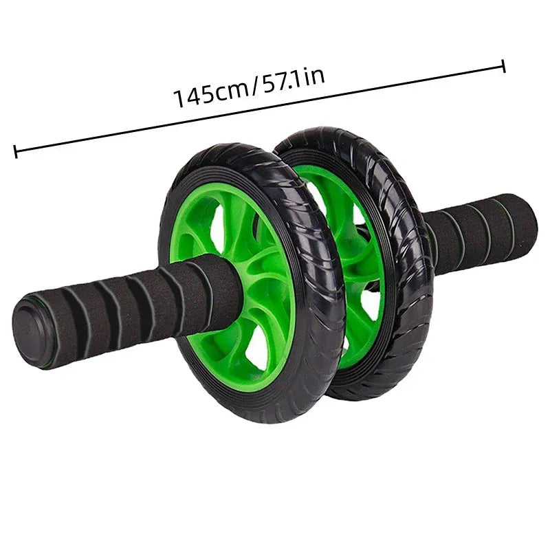 Abdominal Exercise Wheel Fitness Roller Home Workout Muscle Trainer Gym Equipment - Black