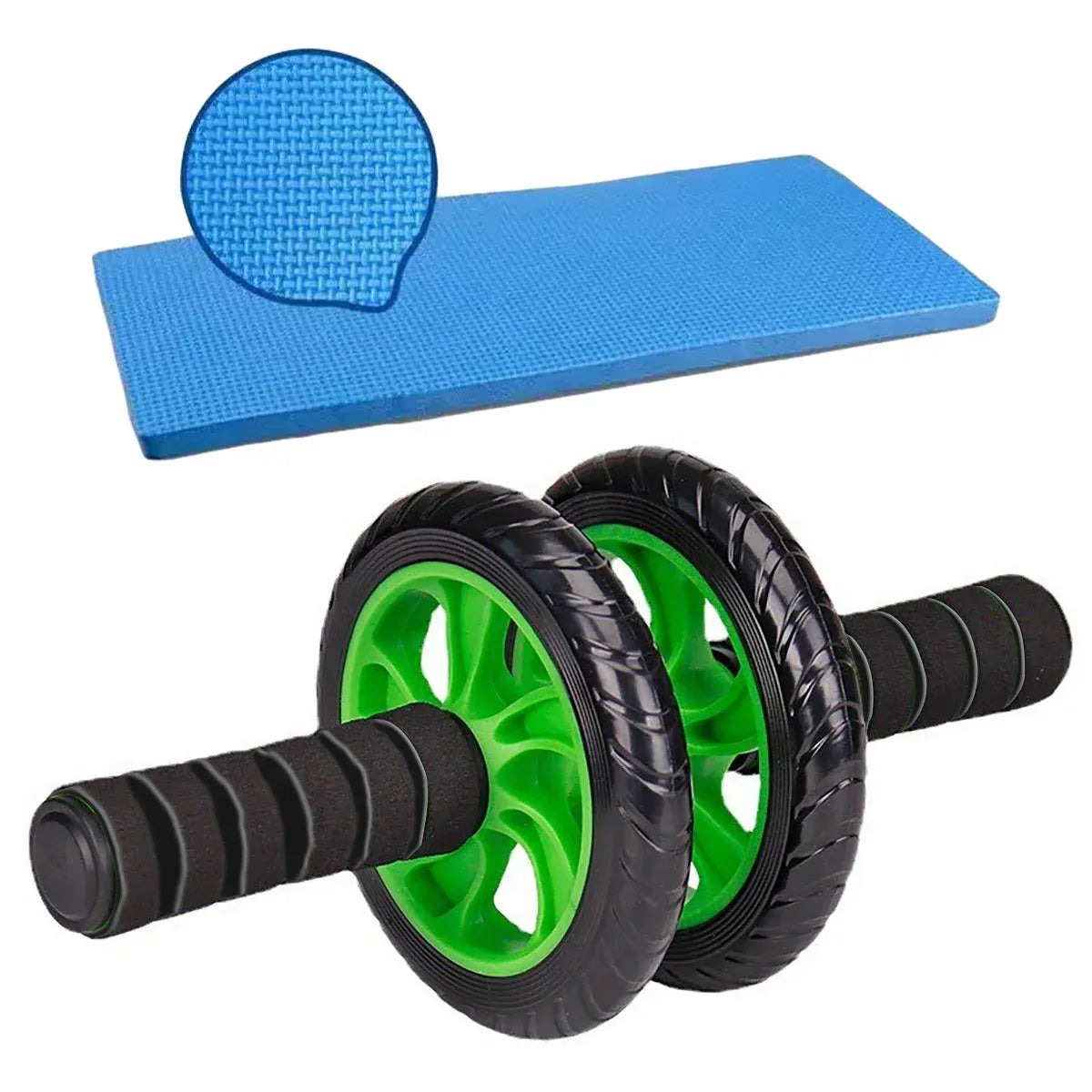 Abdominal Exercise Wheel Fitness Roller Home Workout Muscle Trainer Gym Equipment - Black