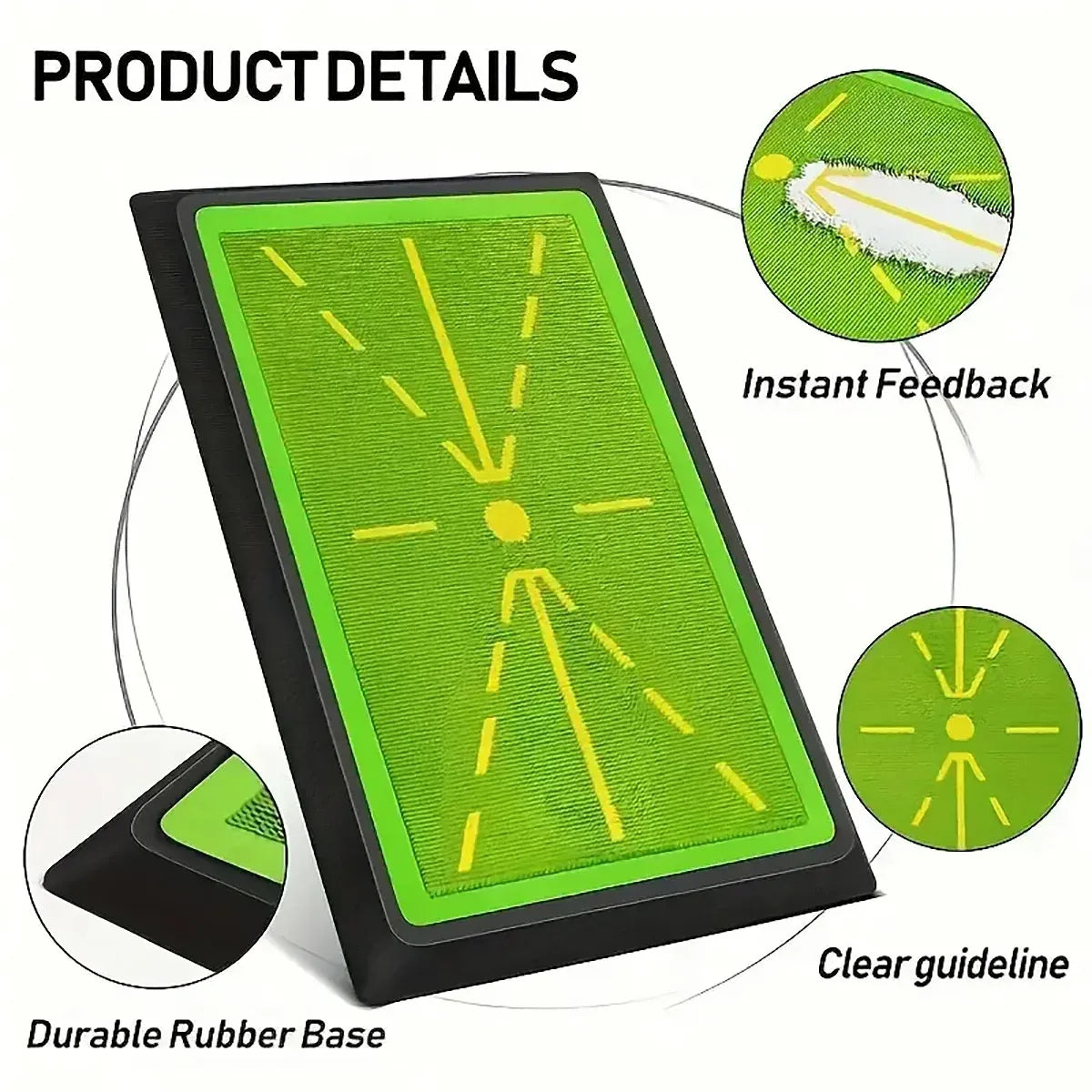 Golf Training Mat for Swing Detection Batting Divot Golf Hitting Practice Mat