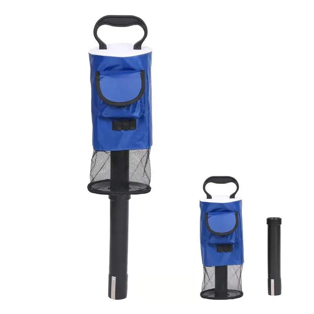 Golf Mesh Ball Pickup Tube Golf Accessories Portable Golf Ball Retriever Tool - Blue