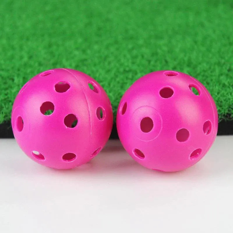 50PCS Plastic Whiffle Airflow Hollow Golf Practice Training Balls Golf Sport