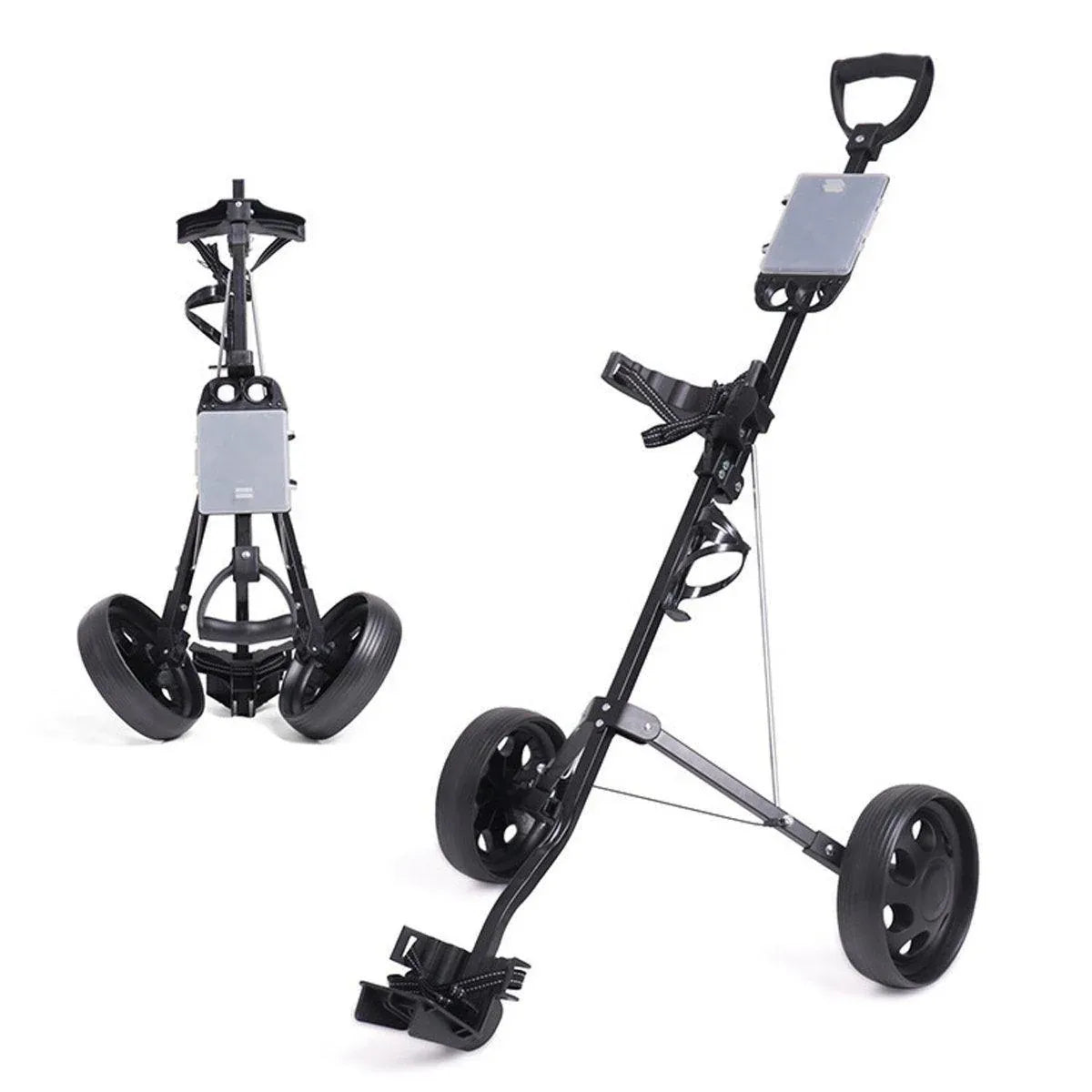 Foldable Aluminum Golf Push Pull Trolley Cart Lightweight Buggy for Easy Transport