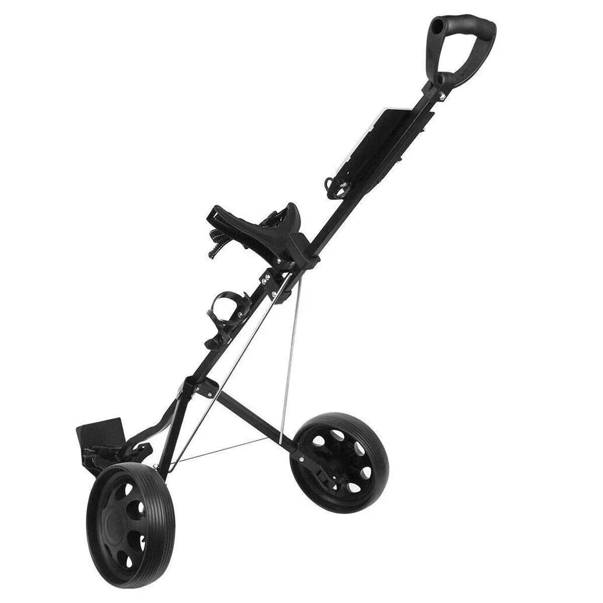 Foldable Aluminum Golf Push Pull Trolley Cart Lightweight Buggy for Easy Transport