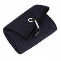 Golf Towel Waffle Cotton Sports Cleaning Cloth with Carabiner Clip