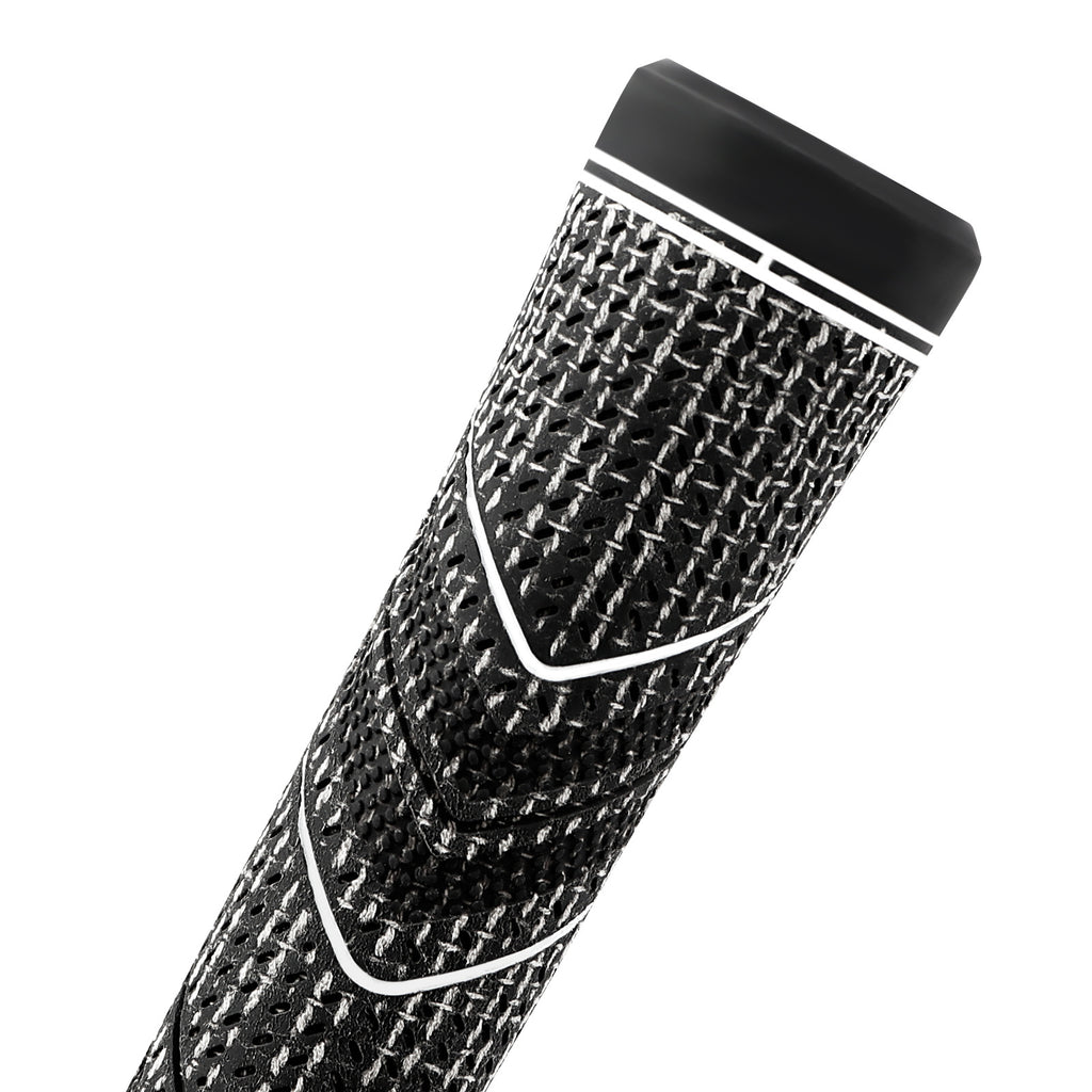 2 Pcs Red MCC PLUS4 Midsize Golf Grip - Rubber and Cotton Thread Hybrid, 265 mm, 72g, Core 60