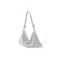 Modern Handbag - Elegant with Decorative Accents(silver)