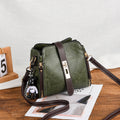 Green Fashion Women's Bucket Bag - Summer Crossbody Shoulder Handbag with Keychain