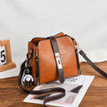 Earthy yellow Fashion Women's Bucket Bag - Summer Crossbody Shoulder Handbag with Keychain