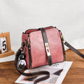 Pink Fashion Women's Bucket Bag - Summer Crossbody Shoulder Handbag with Keychain