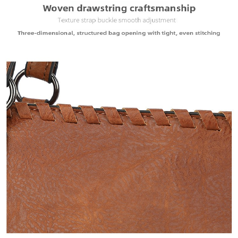 Brown Minimalist Large Capacity Tote Bag with Detachable Pouch – Soft PU Leather Shoulder Handbag for Everyday Use
