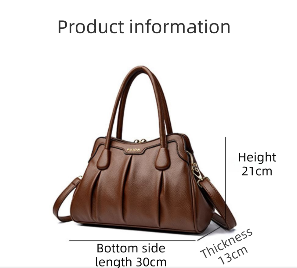 Green Women's Premium Wear-Resistant Leather Shoulder Bag - Vintage Frame Kiss-Lock Handbag & Crossbody Satchel