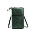 Green Women's PU Leather Crossbody Phone Bag with Adjustable Shoulder Strap and Large Capacity Wallet for Daily Travel Stylish and Organized Local Fashion Fit