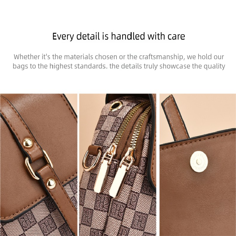 Beige and terracotta Women's Mini Crossbody Phone Bag Compact PU Leather with Multiple Pockets and Headphone Port for Daily Travel Stylish Hands-Free Storage for Local Fashion
