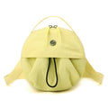 Lemon Yellow Fashionable Round Crossbody Bag with Water-Resistant Nylon and Multi-Pocket Design for Daily Travel Lightweight Hands-Free Storage Solution for Local Professionals