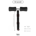 Portable Sit-Up Assistant Bar Door & Bed Anchor Core Trainer Adjustable Ab Workout Equipment Black