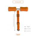 Portable Sit-Up Assistant Bar Door & Bed Anchor Core Trainer Adjustable Ab Workout Equipment Orange