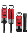 Black and Red Lightweight Golf Retriever with Detachable No-Bend Shag Tube & Mesh Bag Holding Up to 70-Ball
