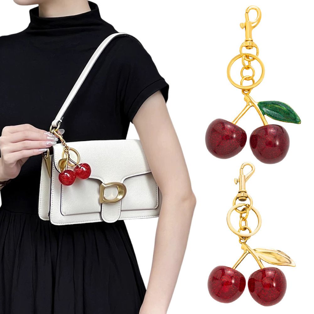 Fashionable Fashionable Cherry Keychain with Fruit Pendant for Handbags and Keys Stylish Accessory Solution for Local Trendsetters Cherry Keychain with Fruit Pendant for Handbags and Keys Stylish Accessory Solution for Local Trendsetters(Cherries of Love)