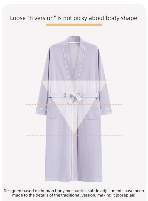 Red 2XL size Women's Cotton Robe — Autumn/Winter Bathrobe & Morning Gown | Long Sleeve, Mid-Length, Plus Size | Loose, Comfortable, and Machine Washable | Suitable for All Seasons