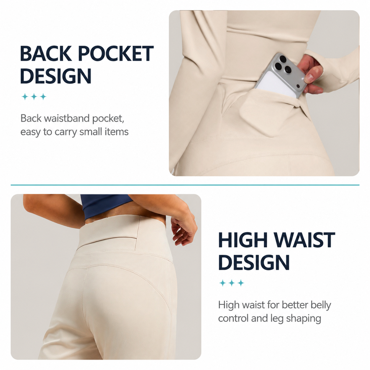Women's High Waisted Straight Leg Yoga Pants (XL size)- White Loose Fit Activewear with Back Waist Pocket for Pilates, Yoga, Gym, Walking and Everyday Lounge Wear
